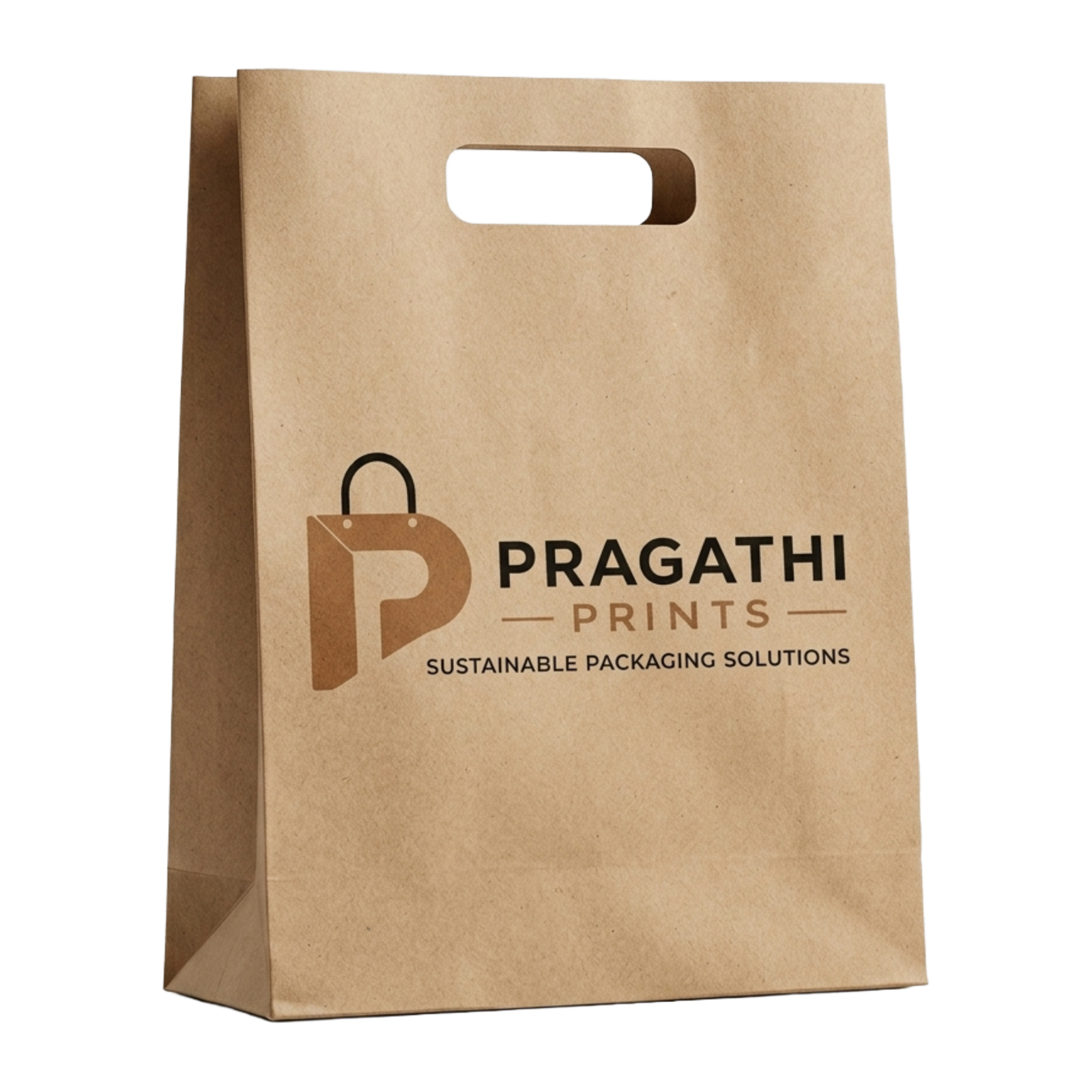 Die-cut handle paper bag