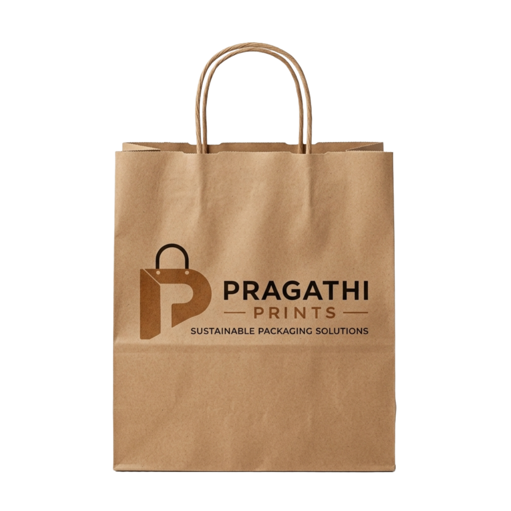 Pragathi Prints Twisted handle paper bag