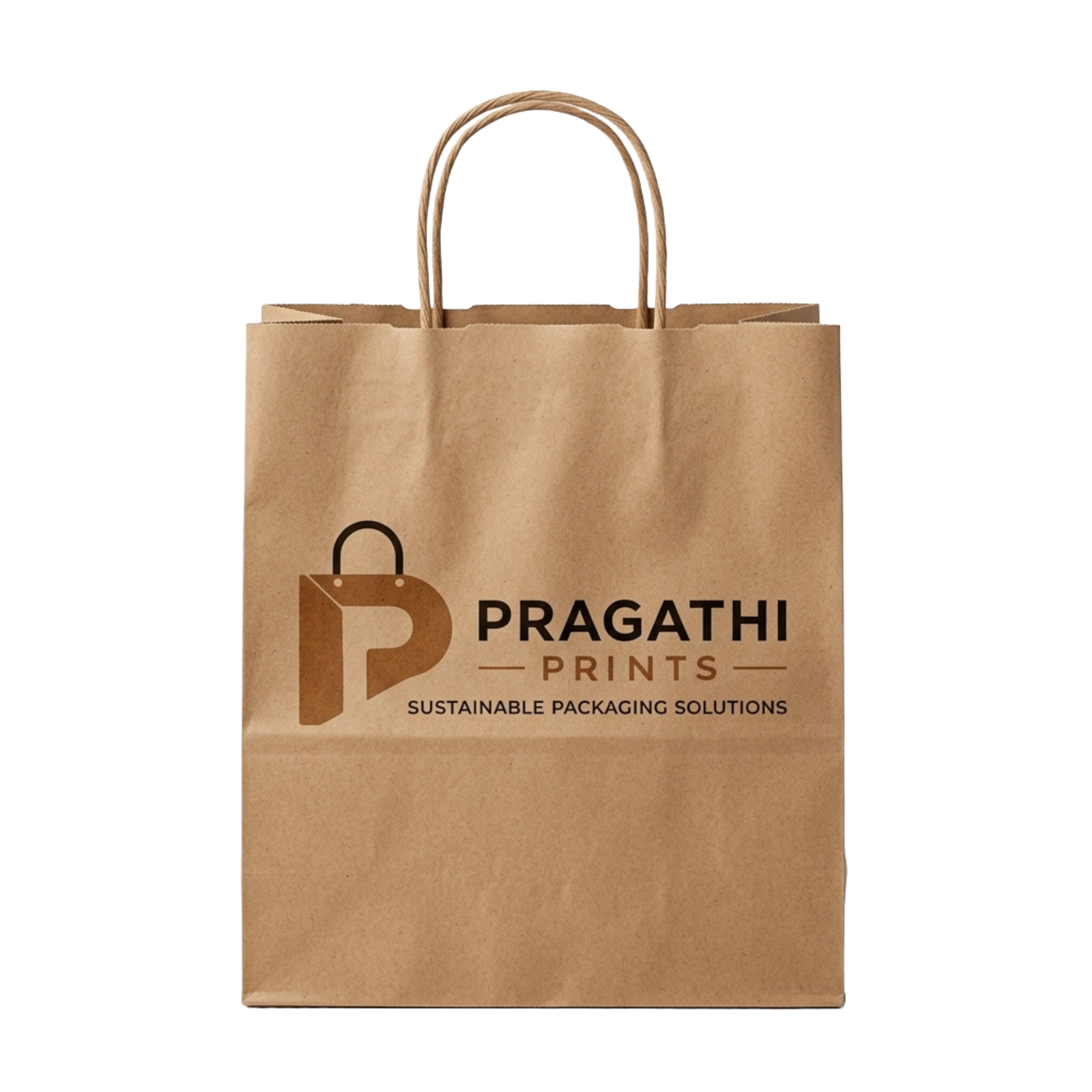 Pragathi Prints Twisted handle paper bag